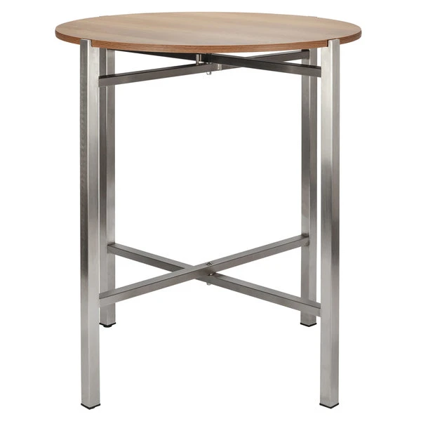Bon Chef 50411 Flex-X 36" Foldable Stainless Steel Bar Height Table Base 3 Bon Chef 50411 Flex-X 36" Foldable Stainless Steel Bar Height Table Base - Image 3