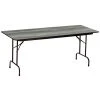 Correll 24" X 60" New England Driftwood Finish Premium Laminate 3/4" High Pressure Heavy-Duty Folding Table