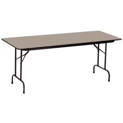 Correll 18" X 60" Savannah Sand Finish Premium Laminate 3/4" High Pressure Heavy-Duty Folding Table