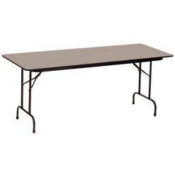 Correll 18" X 72" Savannah Sand Finish Premium Laminate 3/4" High Pressure Heavy-Duty Folding Table