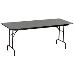 Correll 36" X 96" Montana Granite Finish Premium Laminate 3/4" High Pressure Heavy-Duty Folding Table