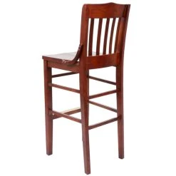 Lancaster Table & Seating Mahogany School House Bar Height Chair 6 Lancaster Table & Seating Mahogany School House Bar Height Chair -Zown Shop 1845512