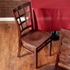 Lancaster Table & Seating Mahogany Finish Wooden Window Back Cafe Chair