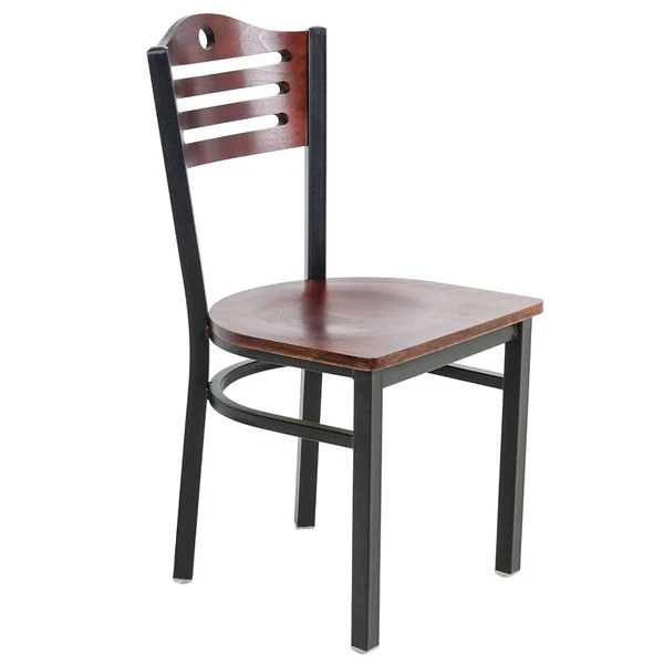 Lancaster Table & Seating Mahogany Finish Bistro Dining Chair 2 Lancaster Table & Seating Mahogany Finish Bistro Dining Chair - Image 2