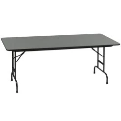 Correll 30" X 96" Premium Laminate 3/4" Montana Granite Adjustable Height High-Pressure Heavy-Duty Folding Table