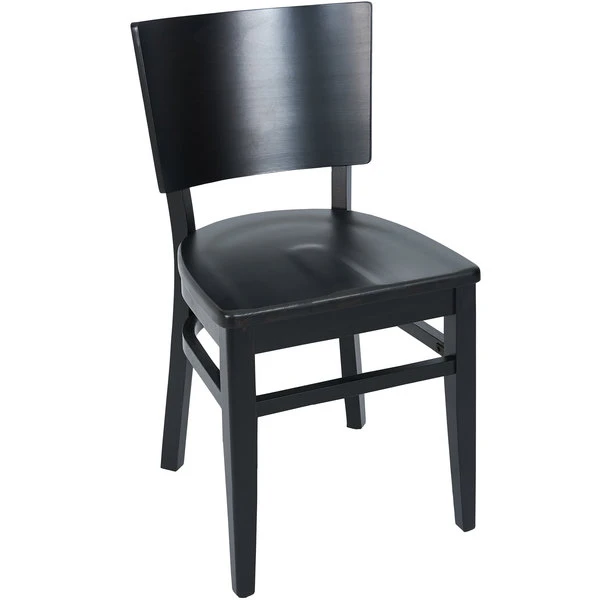 BFM Seating Aston Black Beechwood Chair 1 BFM Seating Aston Black Beechwood Chair