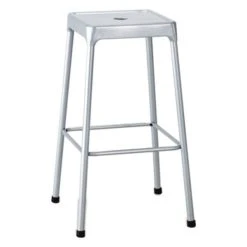 Safco 6606SL Silver Bar Height Steel Stool