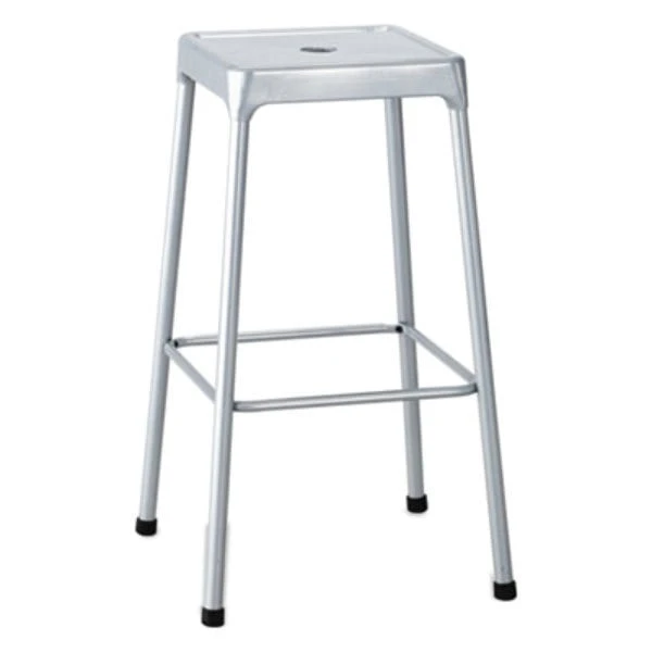 Safco 6606SL Silver Bar Height Steel Stool 1 Safco 6606SL Silver Bar Height Steel Stool