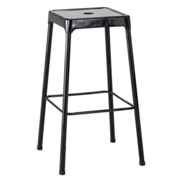 Safco 6606BL Black Bar Height Steel Stool 1 Safco 6606BL Black Bar Height Steel Stool
