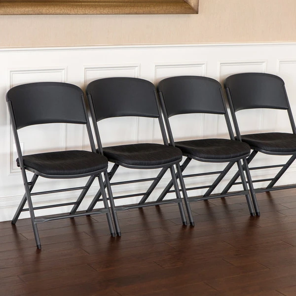 Lifetime 480621 Black Folding Padded Chair - 4/Pack 5 Lifetime 480621 Black Folding Padded Chair - 4/Pack - Image 5