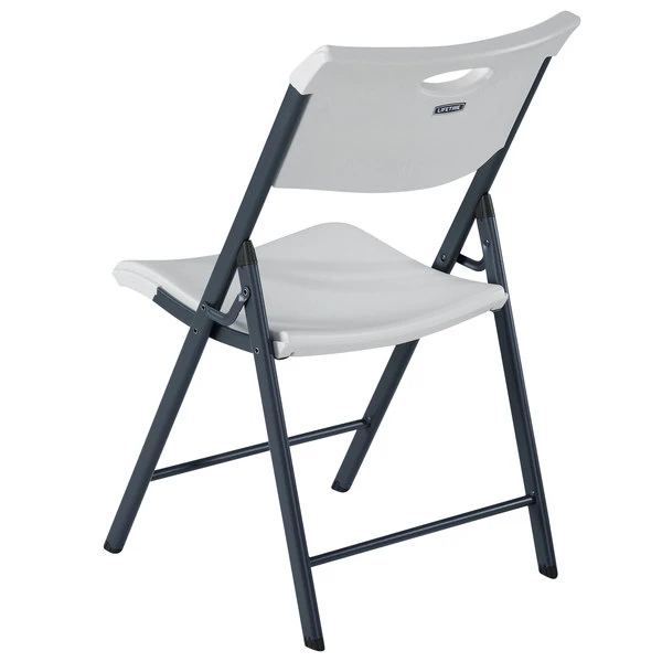 Lifetime 80643 White Folding Chair With Carrying Handle - 4/Pack 3 Lifetime 80643 White Folding Chair With Carrying Handle - 4/Pack - Image 3