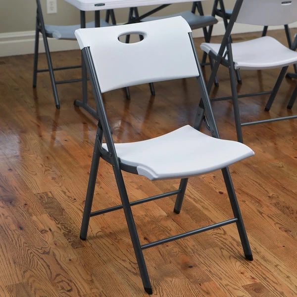 Lifetime 80643 White Folding Chair With Carrying Handle - 4/Pack 1 Lifetime 80643 White Folding Chair With Carrying Handle - 4/Pack