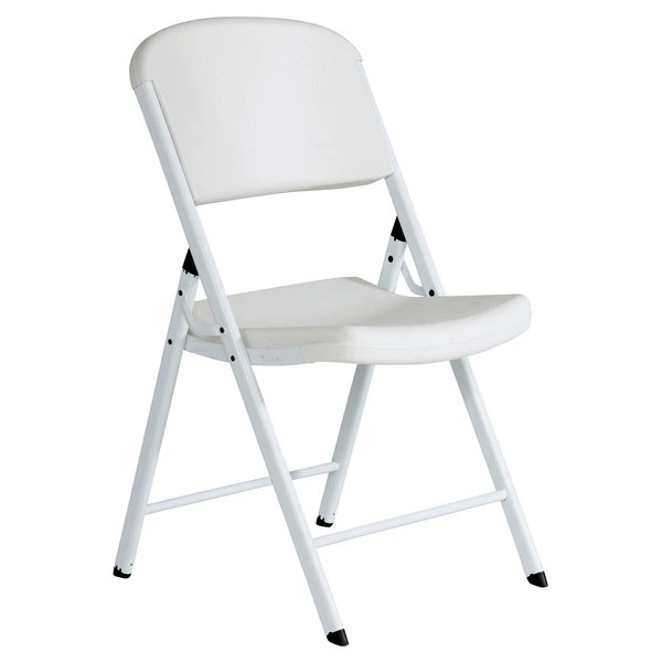 Lifetime 80359 White Contoured Folding Chair - 4/Pack 2 Lifetime 80359 White Contoured Folding Chair - 4/Pack - Image 2