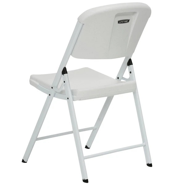Lifetime 80359 White Contoured Folding Chair - 4/Pack 3 Lifetime 80359 White Contoured Folding Chair - 4/Pack - Image 3
