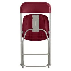 Lancaster Table & Seating Red Textured And Contoured Folding Chair -Zown Shop 1865429
