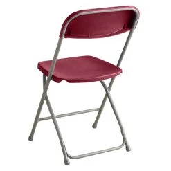 Lancaster Table & Seating Red Textured And Contoured Folding Chair -Zown Shop 1865431