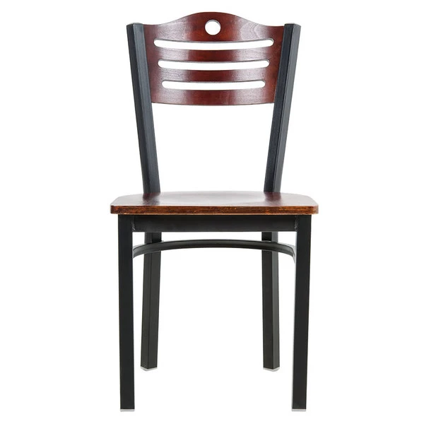 Lancaster Table & Seating Mahogany Finish Bistro Dining Chair 4 Lancaster Table & Seating Mahogany Finish Bistro Dining Chair - Image 4