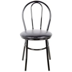 Lancaster Table & Seating Black Hairpin Cafe Chair With 1 1/4" Padded Seat -Zown Shop 1866385