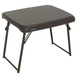 Lifetime 280488 24" X 18" Brown Compact Folding Table