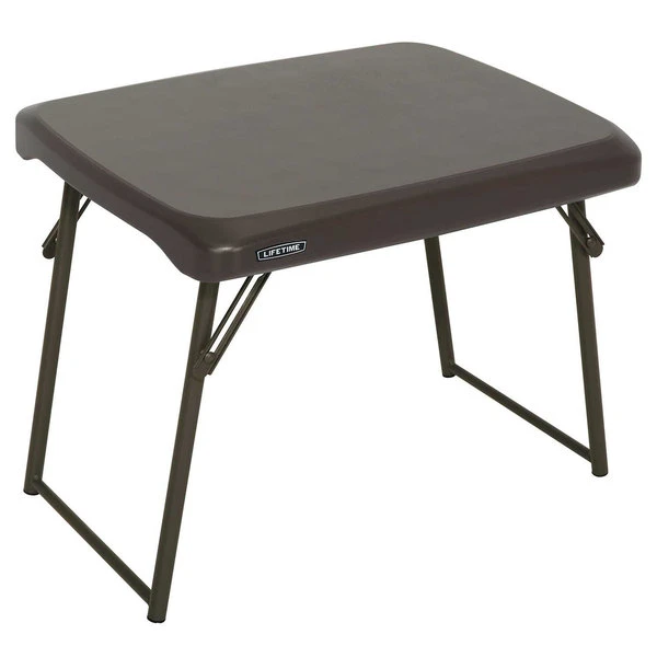 Lifetime 280488 24" X 18" Brown Compact Folding Table 1 Lifetime 280488 24" X 18" Brown Compact Folding Table