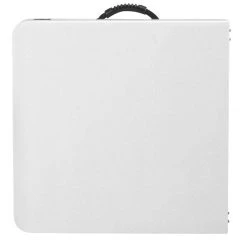 Lifetime 4428 48" X 24" White Granite Plastic Light-Duty Adjustable Fold-In-Half Table -Zown Shop 1913824