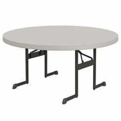 Lifetime 80125 60" Round Putty Professional-Grade Plastic Folding Table