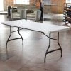 Lifetime 80306 72" X 30" White Granite Plastic Nesting Folding Table