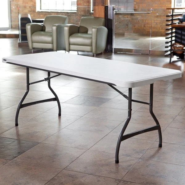 Lifetime 80306 72" X 30" White Granite Plastic Nesting Folding Table 1 Lifetime 80306 72" X 30" White Granite Plastic Nesting Folding Table