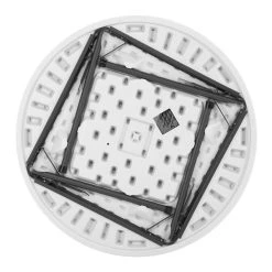 Lifetime 22960 46" Round White Granite Plastic Folding Table -Zown Shop 1916662