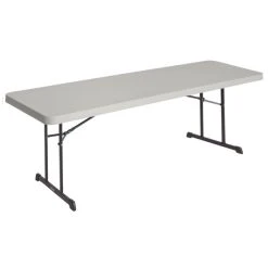 Lifetime 480127 96" X 30" Putty Professional-Grade Plastic Folding Table - 4/Pack