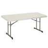 Lifetime 80249 72" X 30" Almond Professional-Grade Plastic Folding Table