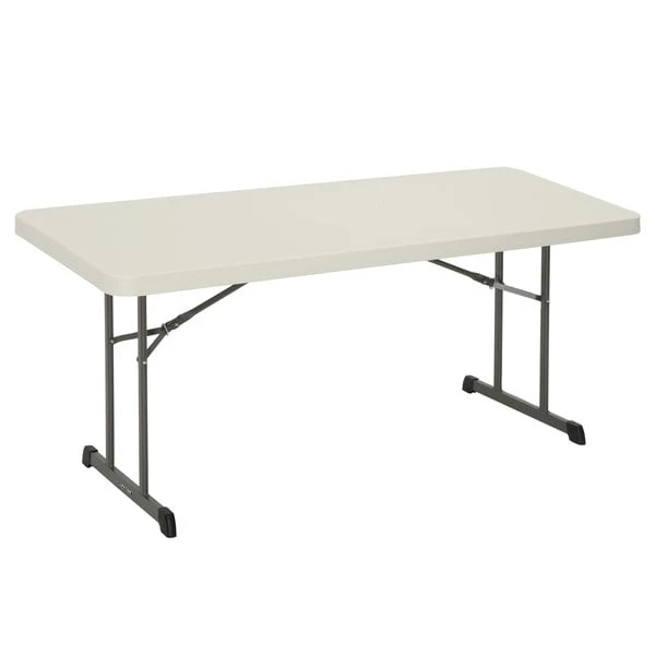 Lifetime 80249 72" X 30" Almond Professional-Grade Plastic Folding Table 1 Lifetime 80249 72" X 30" Almond Professional-Grade Plastic Folding Table
