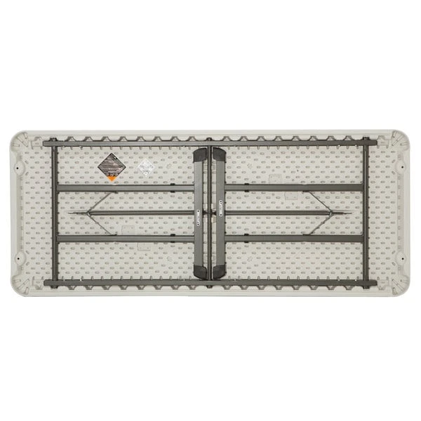 Lifetime 80249 72" X 30" Almond Professional-Grade Plastic Folding Table 2 Lifetime 80249 72" X 30" Almond Professional-Grade Plastic Folding Table - Image 2