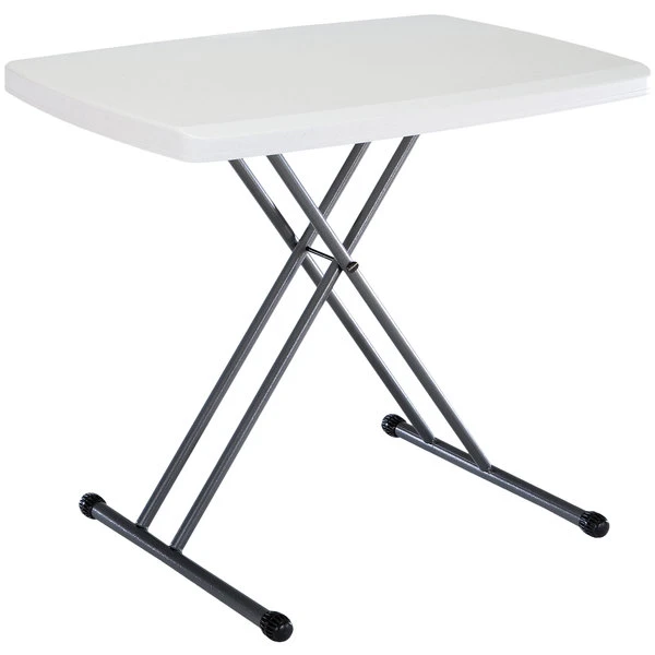 Lifetime 28241 30" X 20" White Personal Folding Table 2 Lifetime 28241 30" X 20" White Personal Folding Table - Image 2