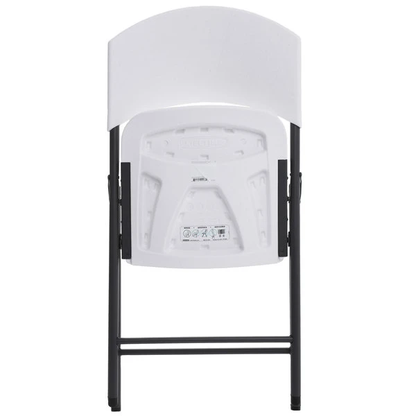 Lifetime 42810 White Light Duty Folding Chair - 4/Pack 2 Lifetime 42810 White Light Duty Folding Chair - 4/Pack - Image 2