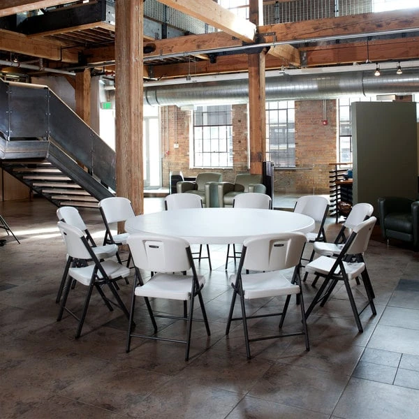 Lifetime 42804 White Classic Folding Chair - 4/Pack 2 Lifetime 42804 White Classic Folding Chair - 4/Pack - Image 2