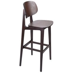 BFM Seating Emma Dark Walnut Bar Height Chair -Zown Shop 1921585