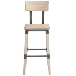 Lancaster Table & Seating Rustic Industrial Bar Height Chair With White Wash Finish 7 Lancaster Table & Seating Rustic Industrial Bar Height Chair With White Wash Finish -Zown Shop 1929142