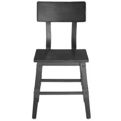 Lancaster Table & Seating Rustic Industrial Dining Side Chair With Slate Gray Finish -Zown Shop 1929147