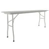 Correll 18" X 72" Gray Granite Light Duty Melamine Folding Table With Gray Frame