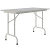 Correll 24" X 48" Gray Granite Light Duty Melamine Folding Table With Gray Frame