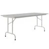 Correll 30" X 60" Gray Granite Light Duty Melamine Folding Table With Gray Frame