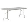 Correll 36" X 72" Gray Granite Light Duty Melamine Folding Table With Gray Frame