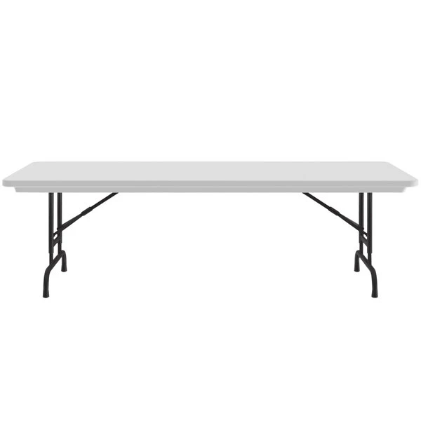 Correll Adjustable Height Folding Table, 30" X 96" Plastic, Granite Gray - R-Series 2 Correll Adjustable Height Folding Table, 30" X 96" Plastic, Granite Gray - R-Series - Image 2