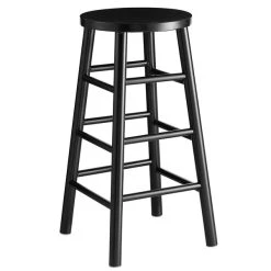 LT&S Spartan Series Lancaster Table & Seating Spartan Series 30" Black Metal Barstool