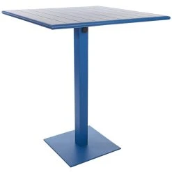 BFM Seating Beachcomber-Margate 24" X 32" Berry Aluminum Bar Height Outdoor / Indoor Table With Square Base