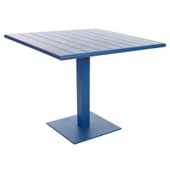BFM Seating Beachcomber-Margate 24" X 32" Berry Aluminum Dining Height Outdoor / Indoor Table With Square Base