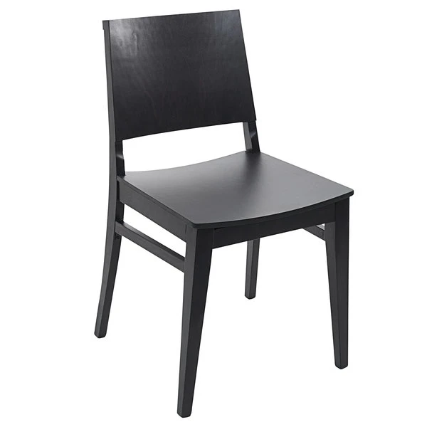 BFM Seating Dover Black Stain Colored Beechwood Chair With Wooden Seat 1 BFM Seating Dover Black Stain Colored Beechwood Chair With Wooden Seat