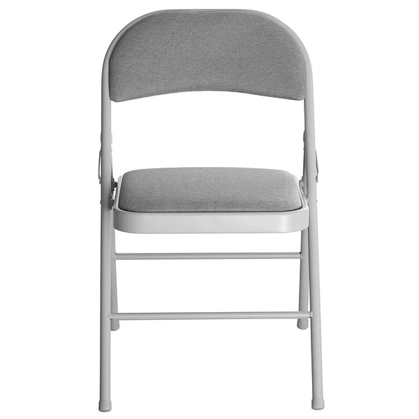 Lancaster Table & Seating Grey Fabric Folding Chair With Padded Seat 4 Lancaster Table & Seating Grey Fabric Folding Chair With Padded Seat - Image 4