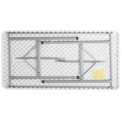 Choice 24" X 48" White Plastic Folding Table -Zown Shop 1966891